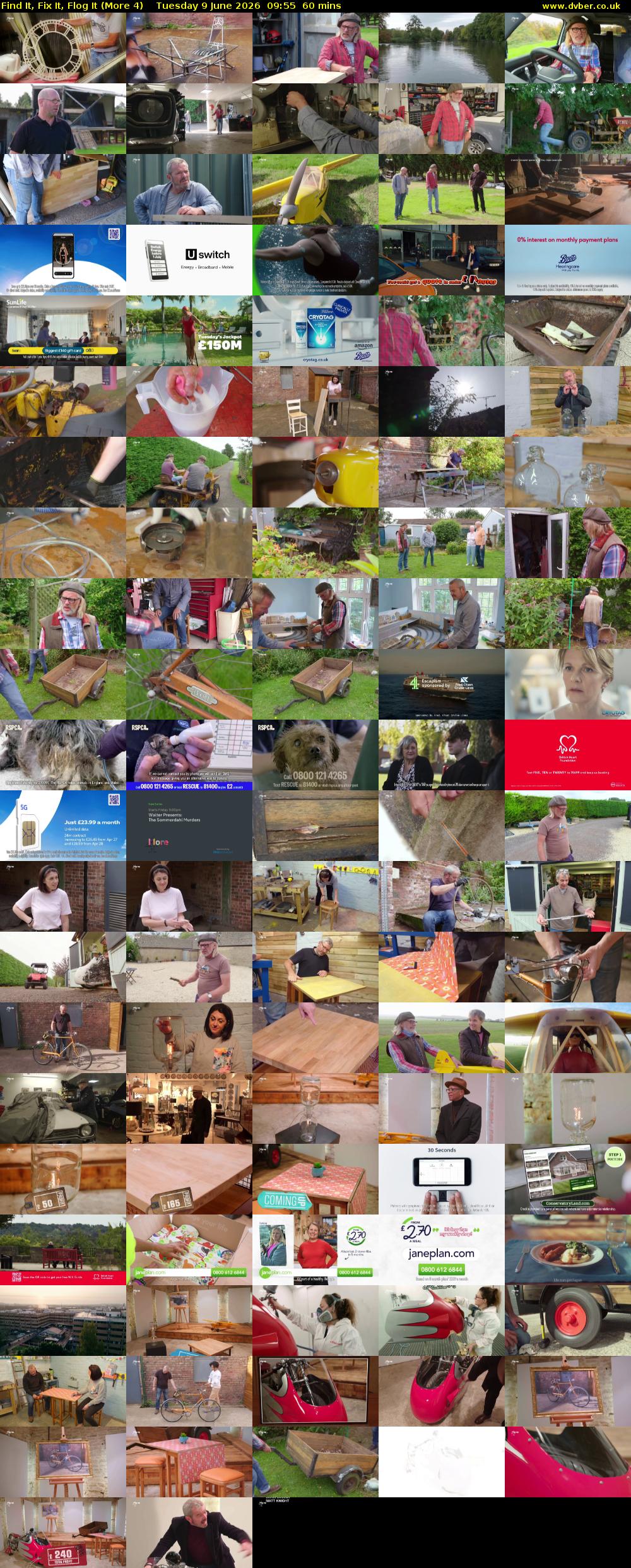Find It, Fix It, Flog It (More 4) Tuesday 9 June 2026 09:55 - 10:55