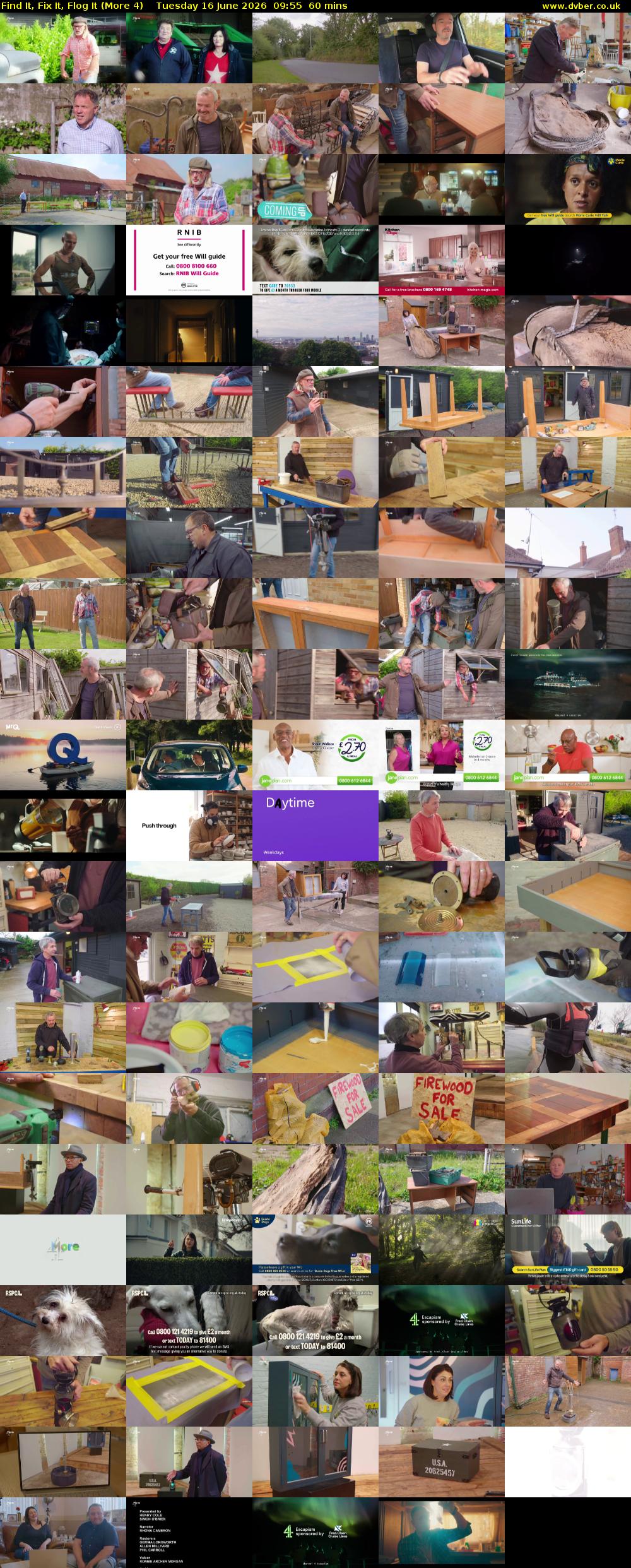 Find It, Fix It, Flog It (More 4) Tuesday 16 June 2026 09:55 - 10:55