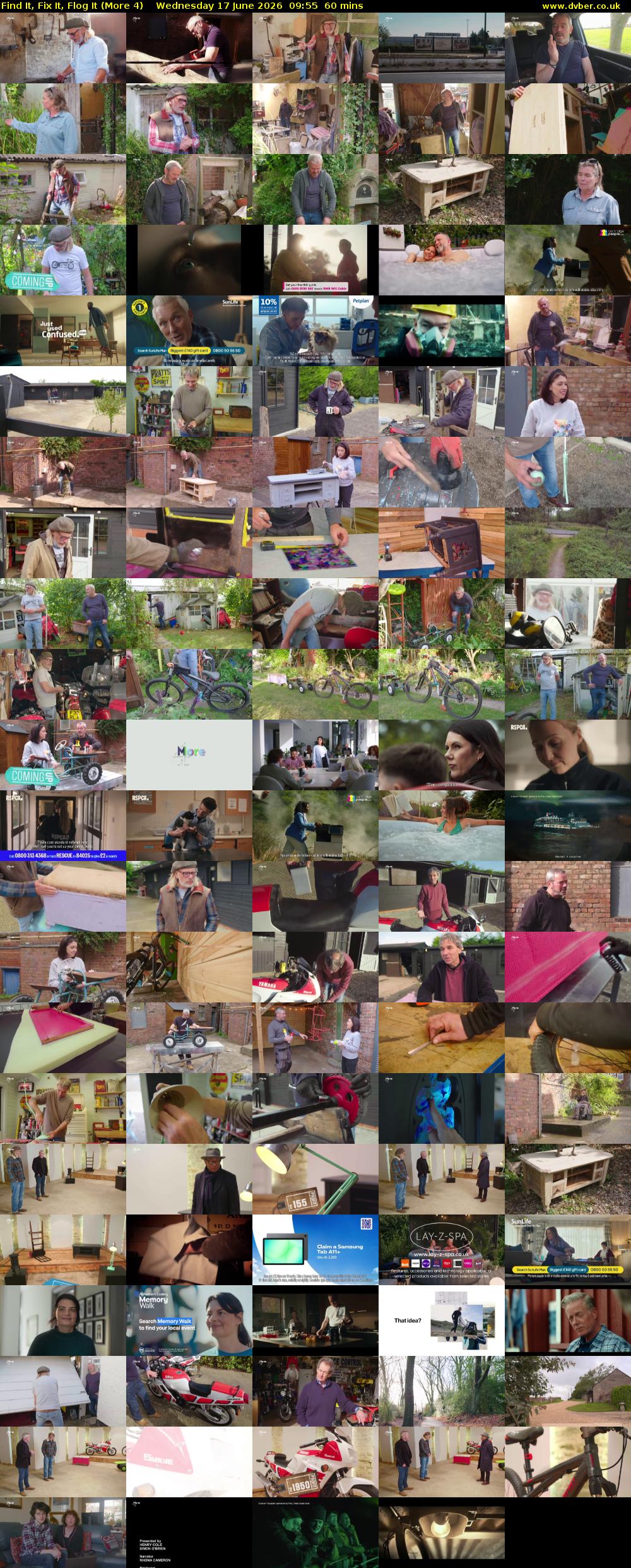 Find It, Fix It, Flog It (More 4) Wednesday 17 June 2026 09:55 - 10:55