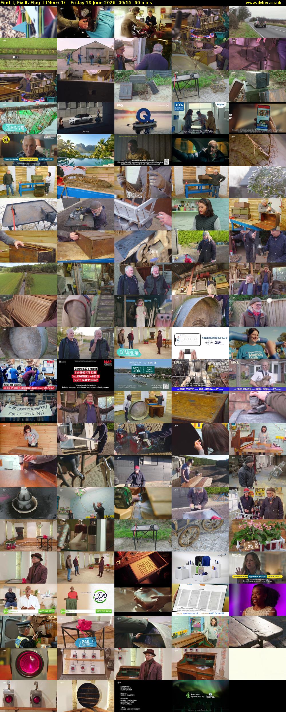 Find It, Fix It, Flog It (More 4) Friday 19 June 2026 09:55 - 10:55