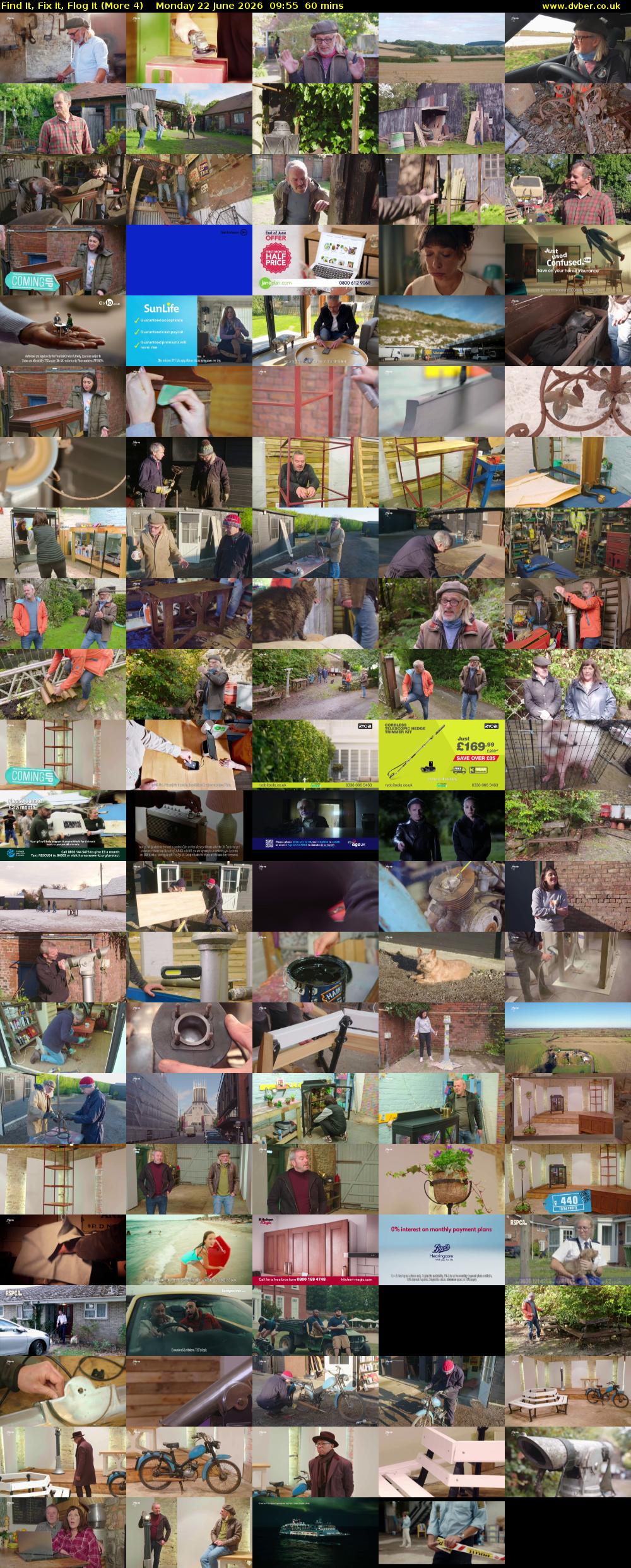 Find It, Fix It, Flog It (More 4) Monday 22 June 2026 09:55 - 10:55