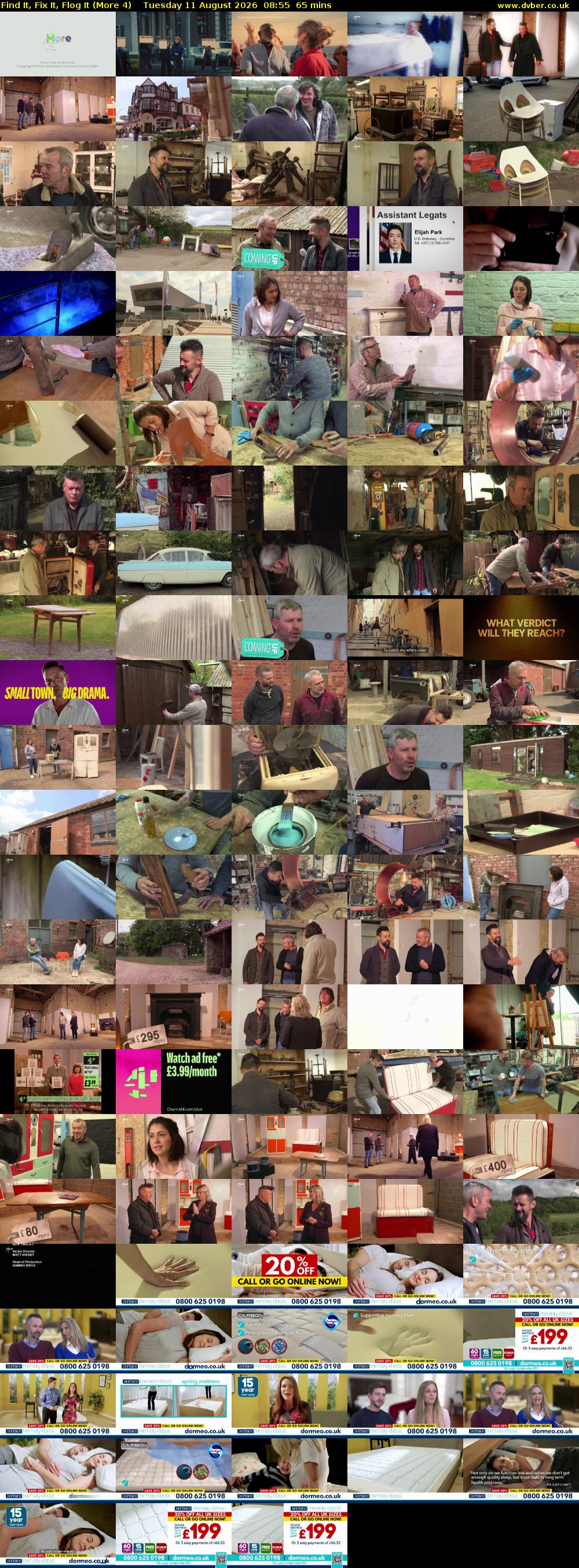 Find It, Fix It, Flog It (More 4) Tuesday 11 August 2026 08:55 - 10:00