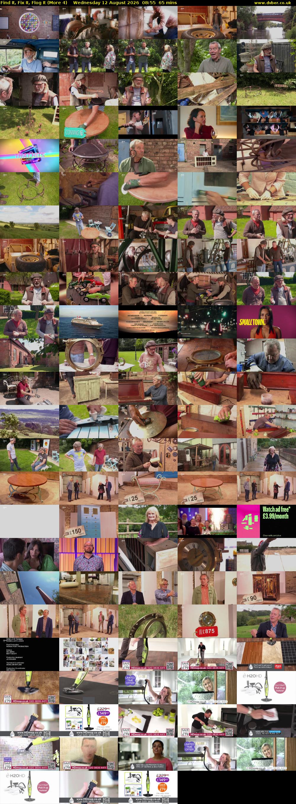Find It, Fix It, Flog It (More 4) Wednesday 12 August 2026 08:55 - 10:00