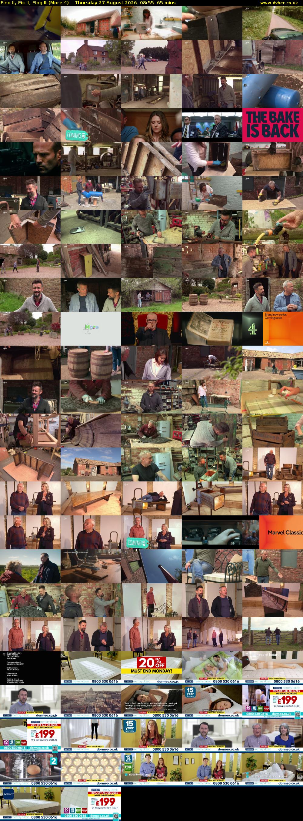 Find It, Fix It, Flog It (More 4) Thursday 27 August 2026 08:55 - 10:00