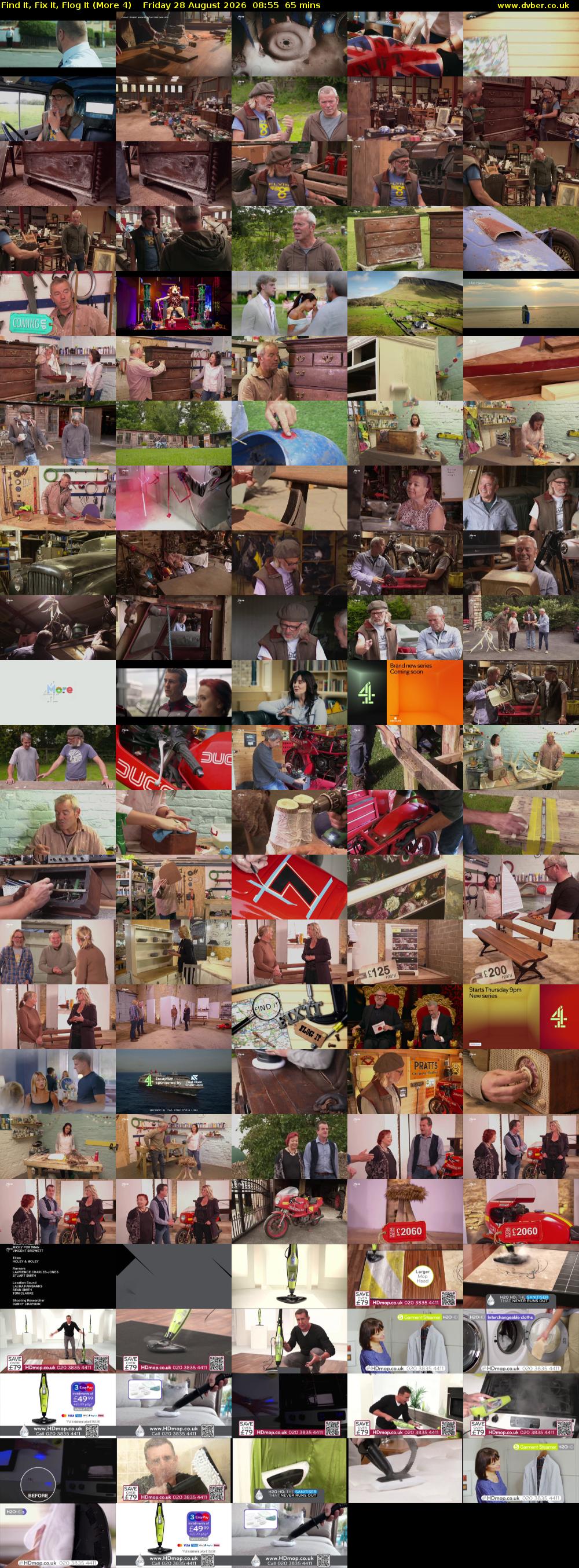 Find It, Fix It, Flog It (More 4) Friday 28 August 2026 08:55 - 10:00