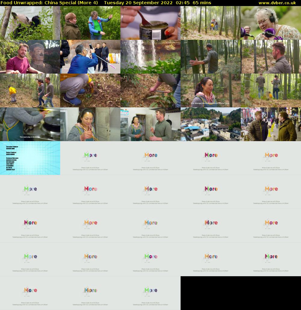 Food Unwrapped: China Special (More 4) Tuesday 20 September 2022 02:45 - 03:50