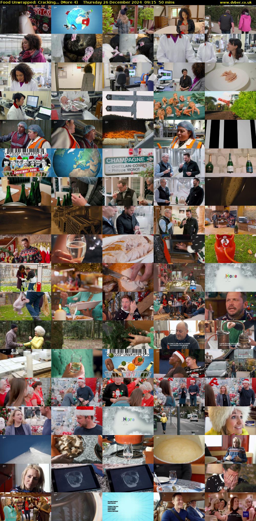 Food Unwrapped: Cracking... (More 4) Thursday 26 December 2024 09:15 - 10:05