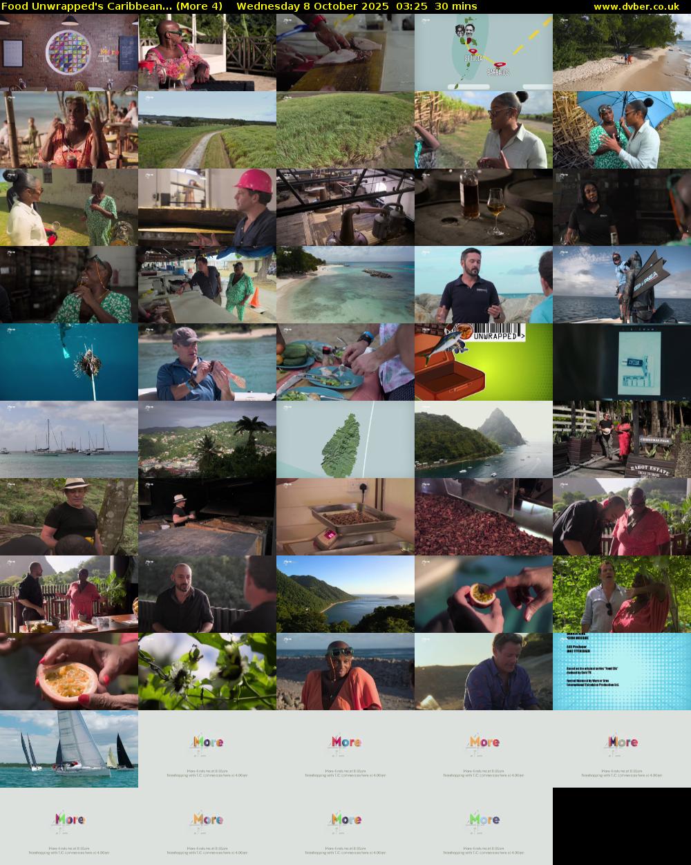 Food Unwrapped's Caribbean... (More 4) Wednesday 8 October 2025 03:25 - 03:55