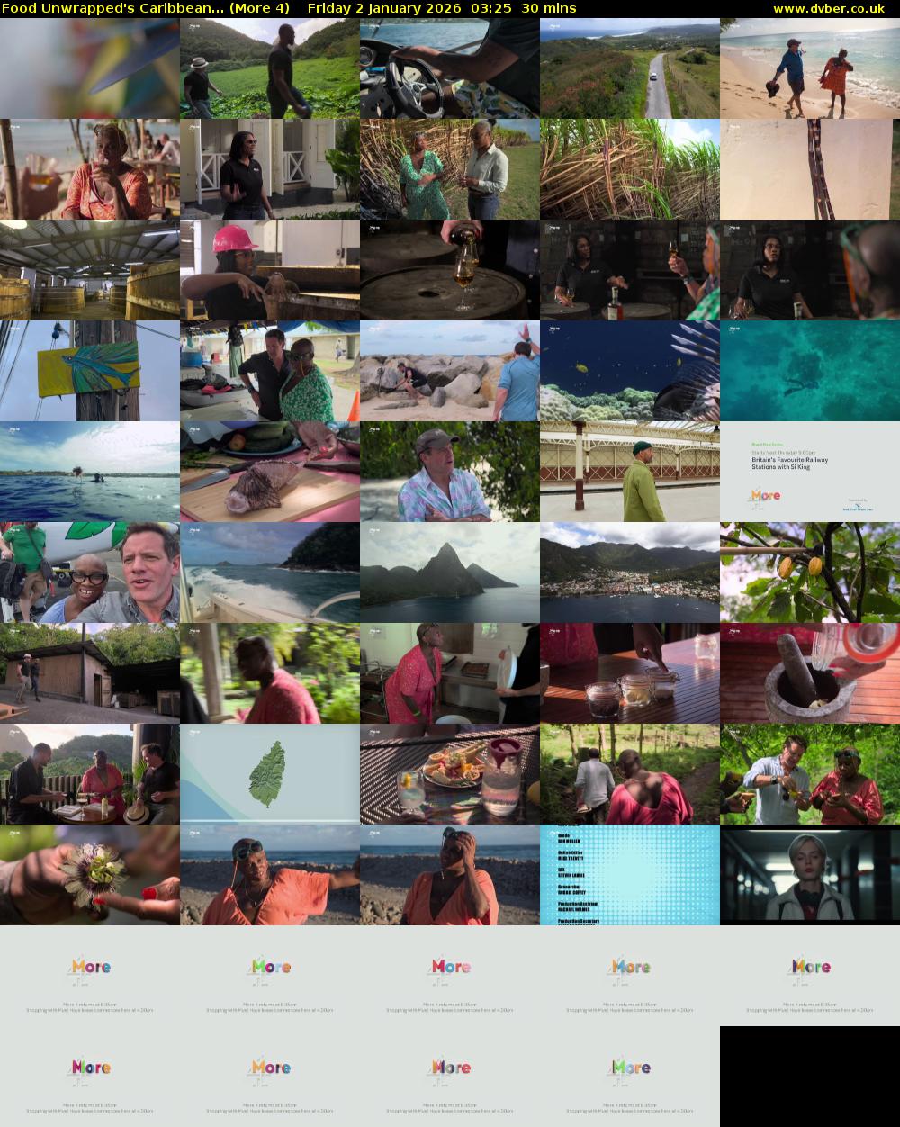 Food Unwrapped's Caribbean... (More 4) Friday 2 January 2026 03:25 - 03:55