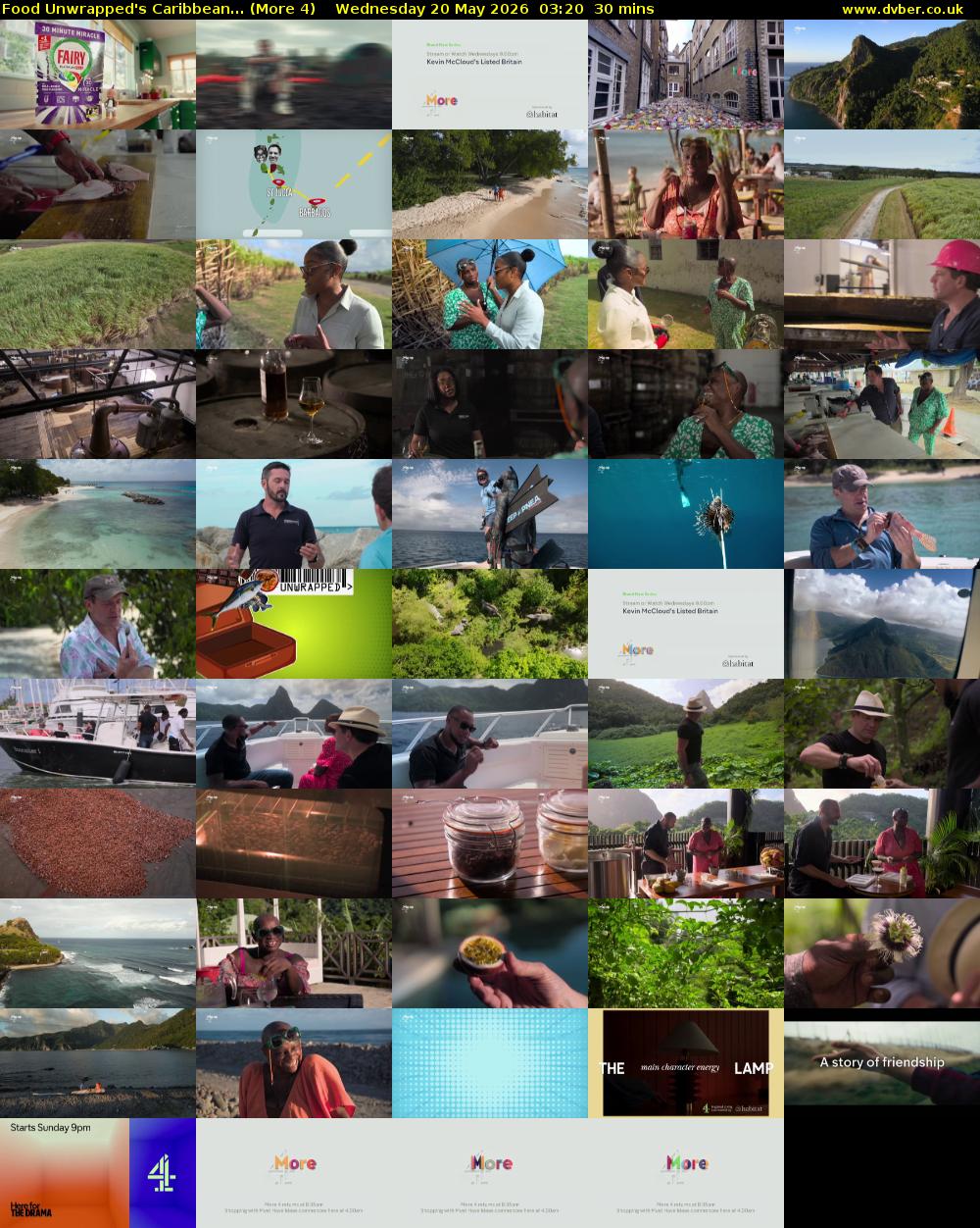 Food Unwrapped's Caribbean... (More 4) Wednesday 20 May 2026 03:20 - 03:50