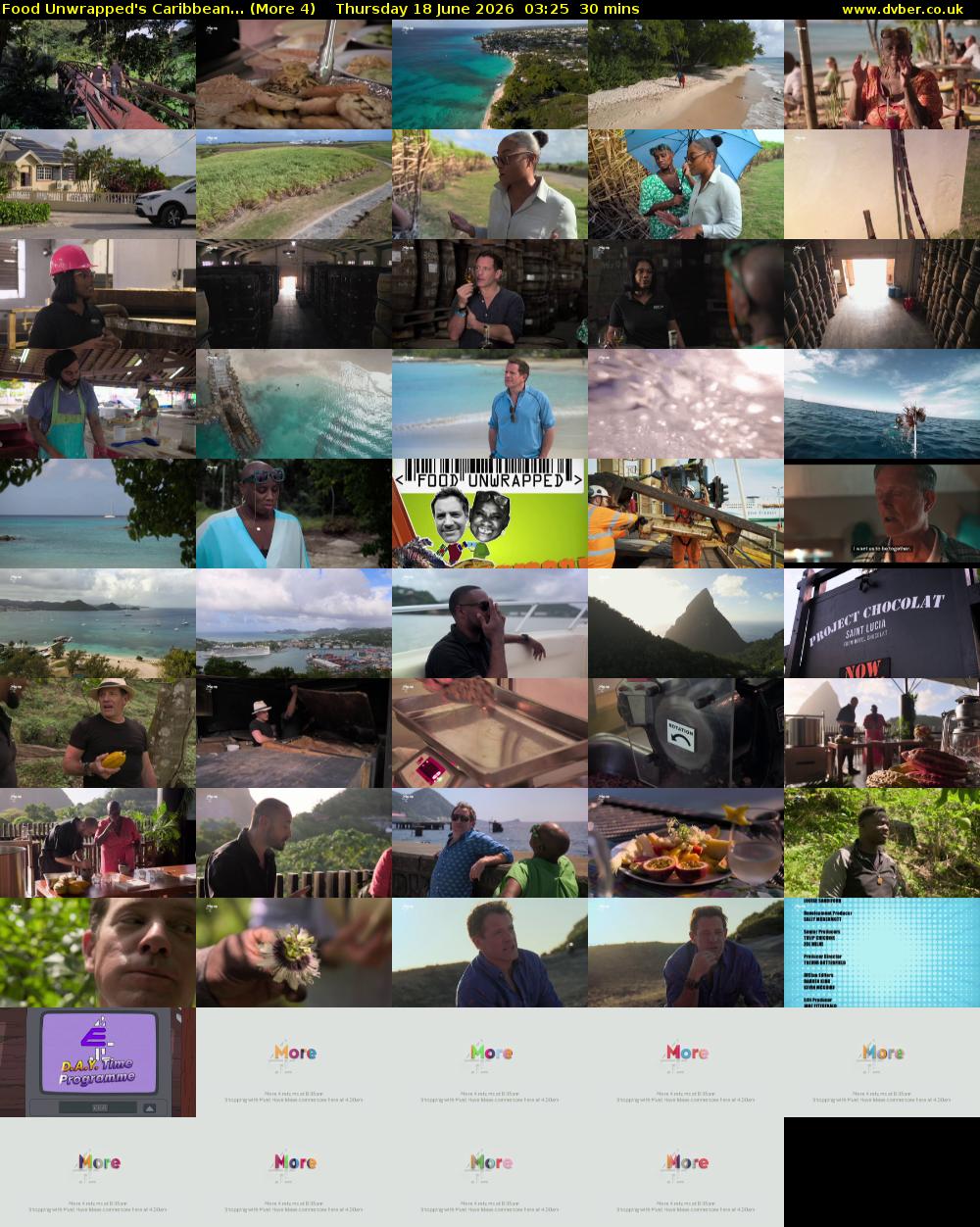 Food Unwrapped's Caribbean... (More 4) Thursday 18 June 2026 03:25 - 03:55