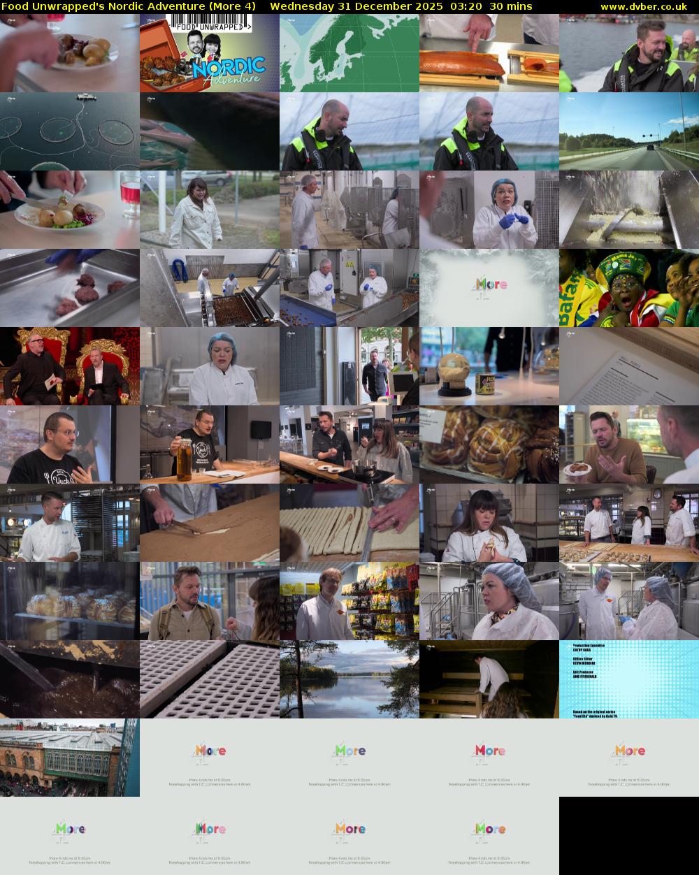 Food Unwrapped's Nordic Adventure (More 4) Wednesday 31 December 2025 03:20 - 03:50