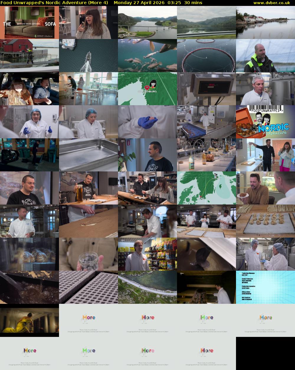 Food Unwrapped's Nordic Adventure (More 4) Monday 27 April 2026 03:25 - 03:55