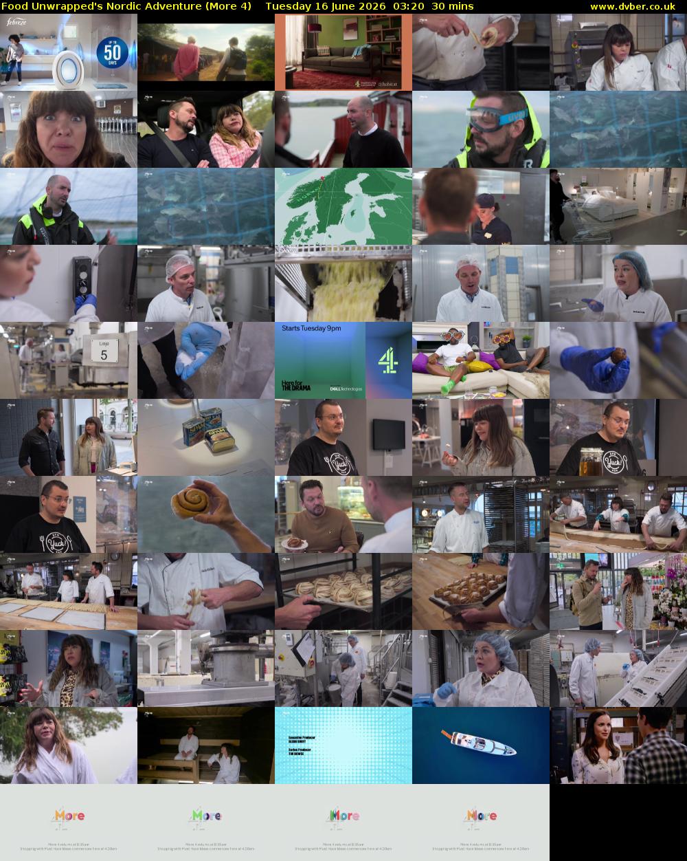Food Unwrapped's Nordic Adventure (More 4) Tuesday 16 June 2026 03:20 - 03:50