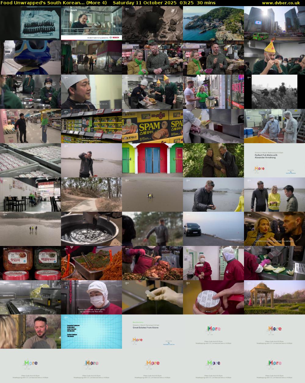 Food Unwrapped's South Korean... (More 4) Saturday 11 October 2025 03:25 - 03:55
