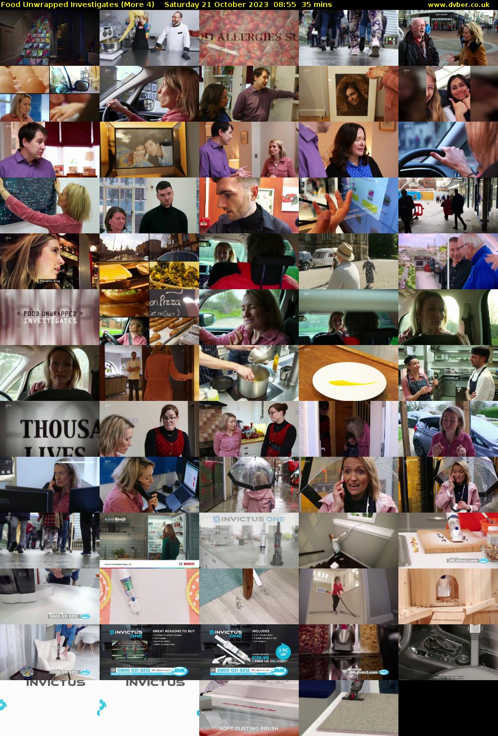 Food Unwrapped Investigates (More 4) Saturday 21 October 2023 08:55 - 09:30