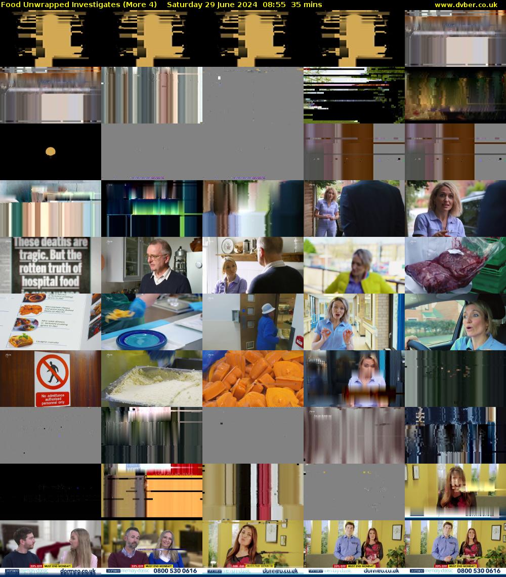 Food Unwrapped Investigates (More 4) Saturday 29 June 2024 08:55 - 09:30