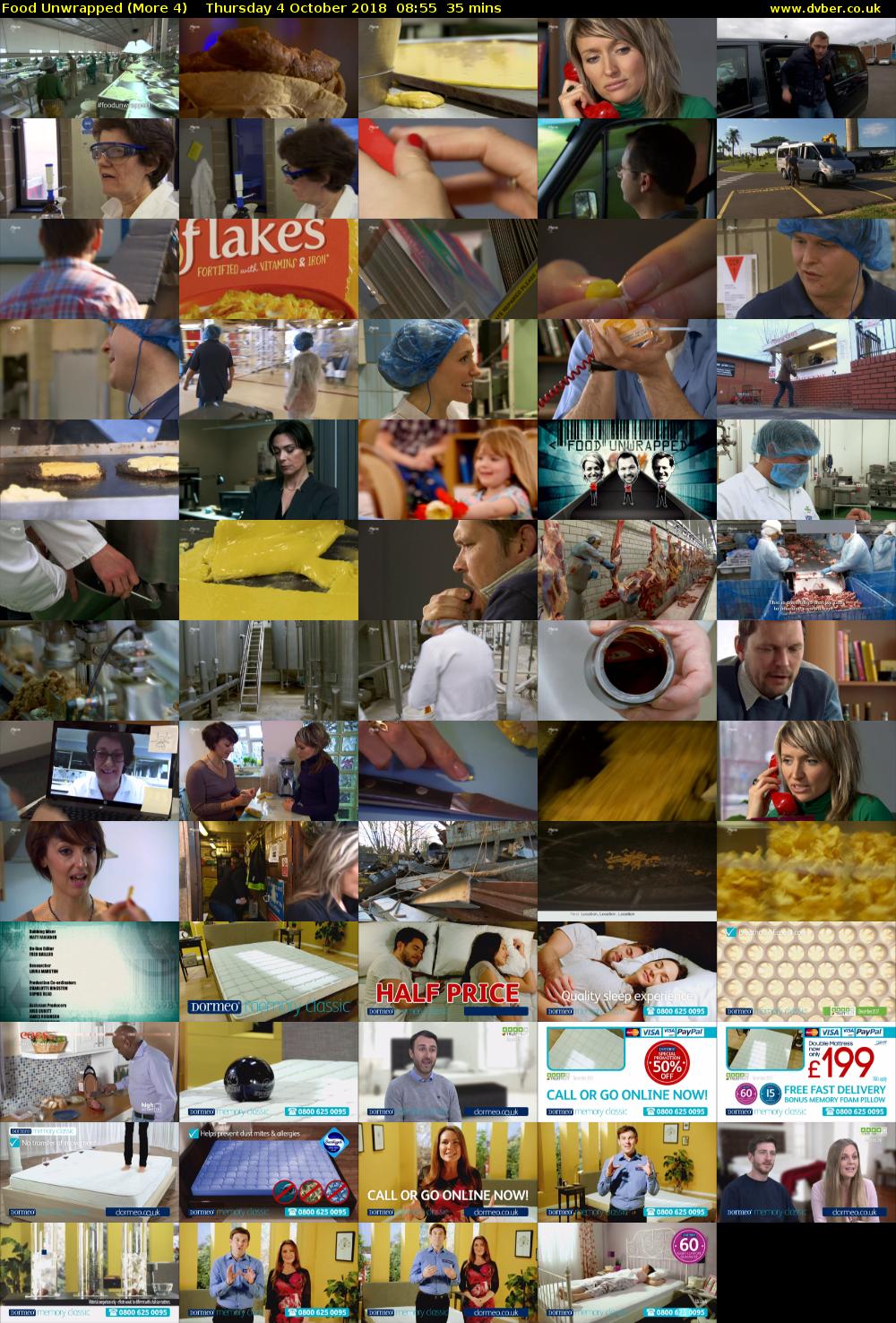 Food Unwrapped (More 4) Thursday 4 October 2018 08:55 - 09:30