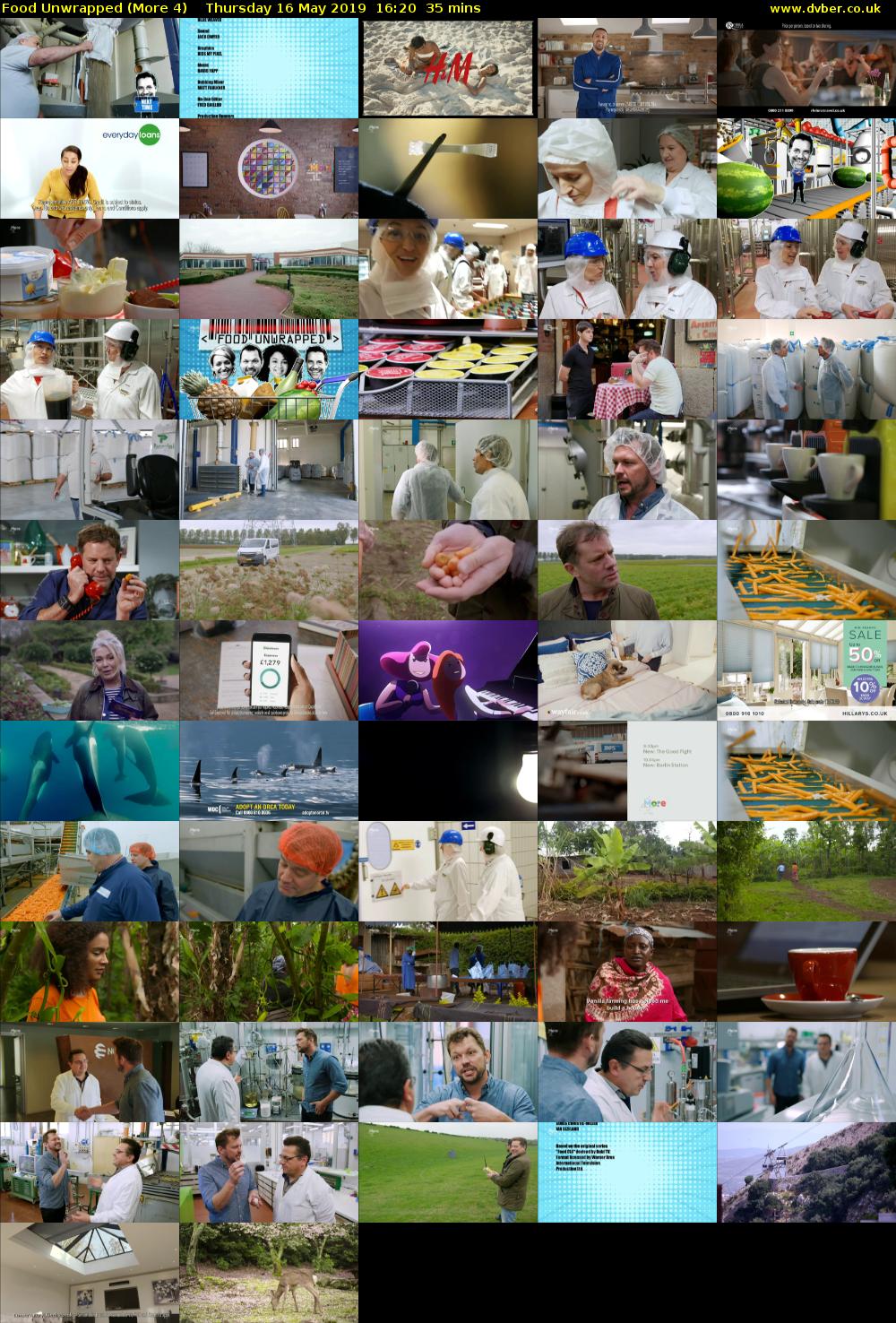 Food Unwrapped (More 4) Thursday 16 May 2019 16:20 - 16:55