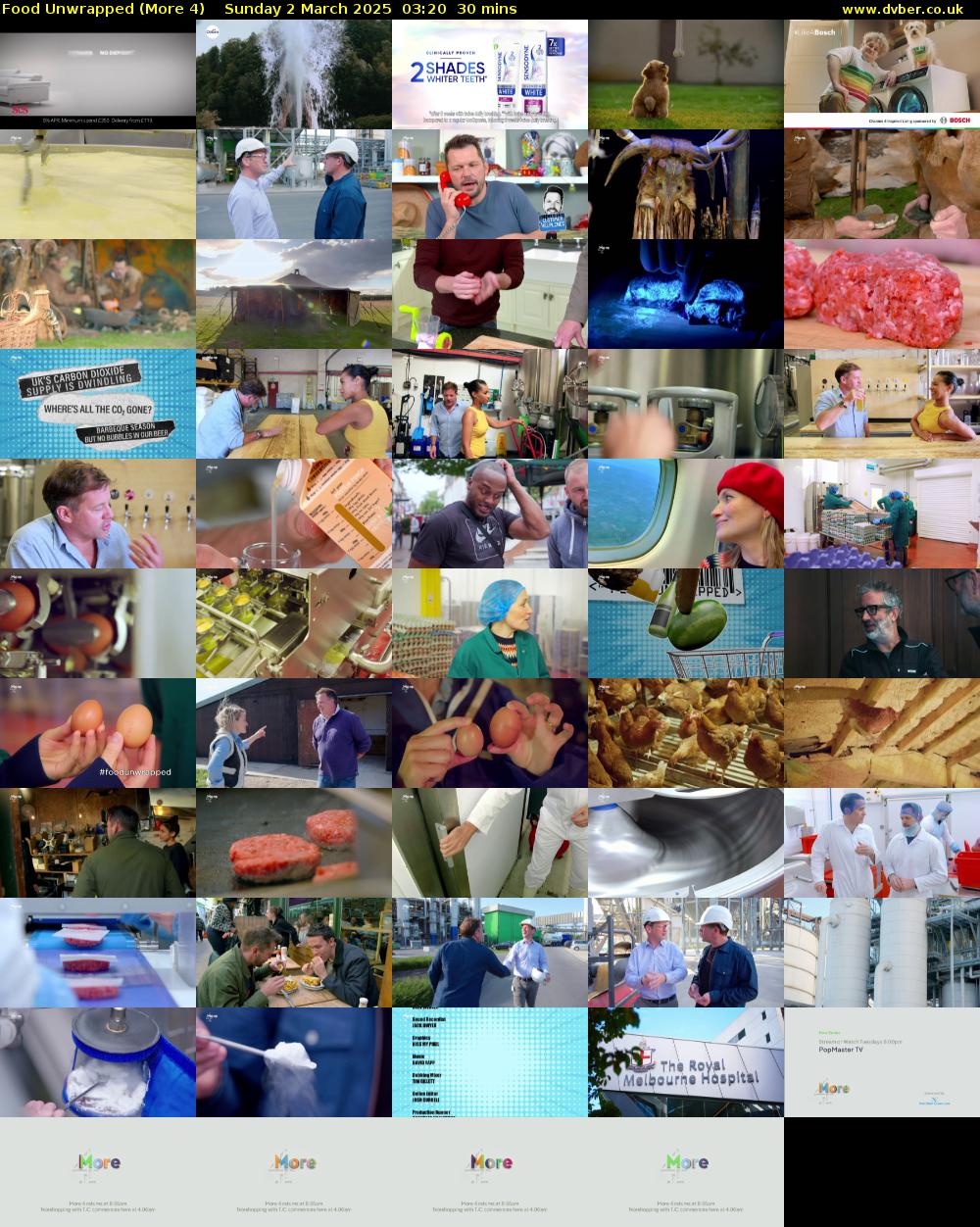 Food Unwrapped (More 4) Sunday 2 March 2025 03:20 - 03:50