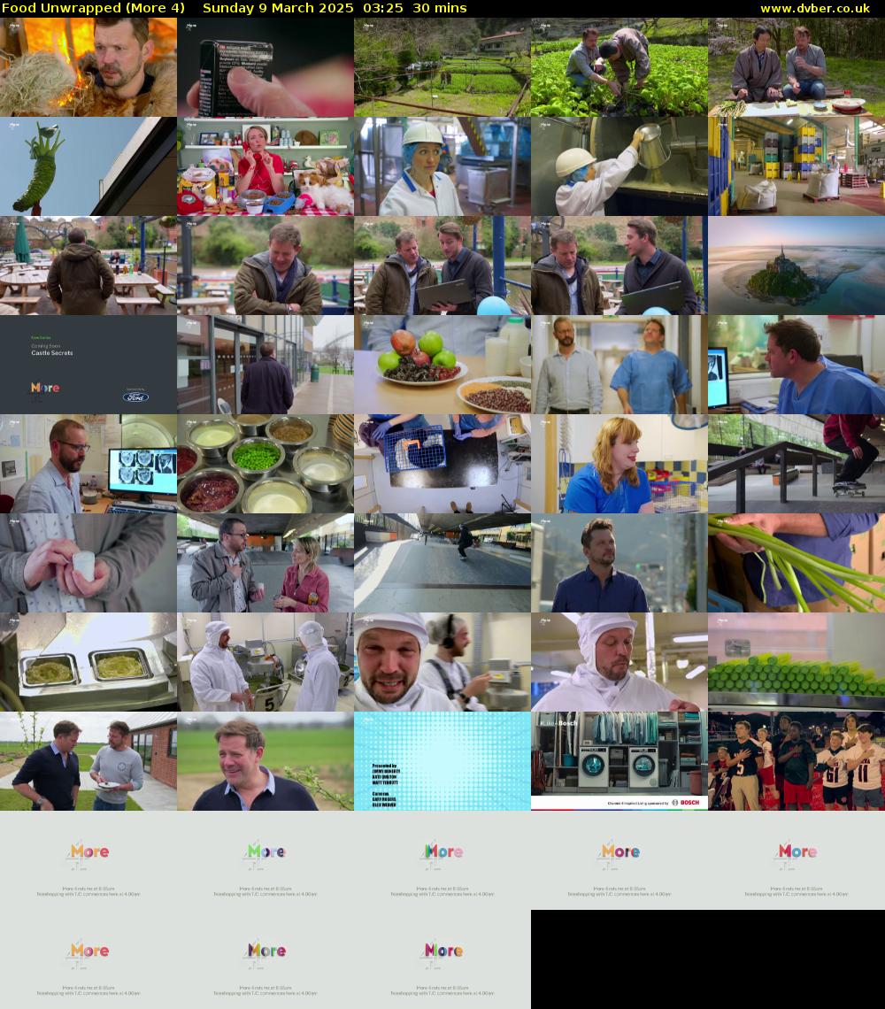 Food Unwrapped (More 4) Sunday 9 March 2025 03:25 - 03:55