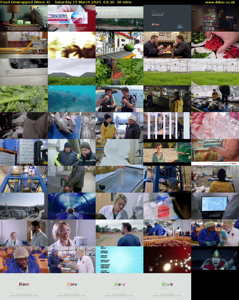 Food Unwrapped (More 4) Saturday 15 March 2025 03:30 - 04:00