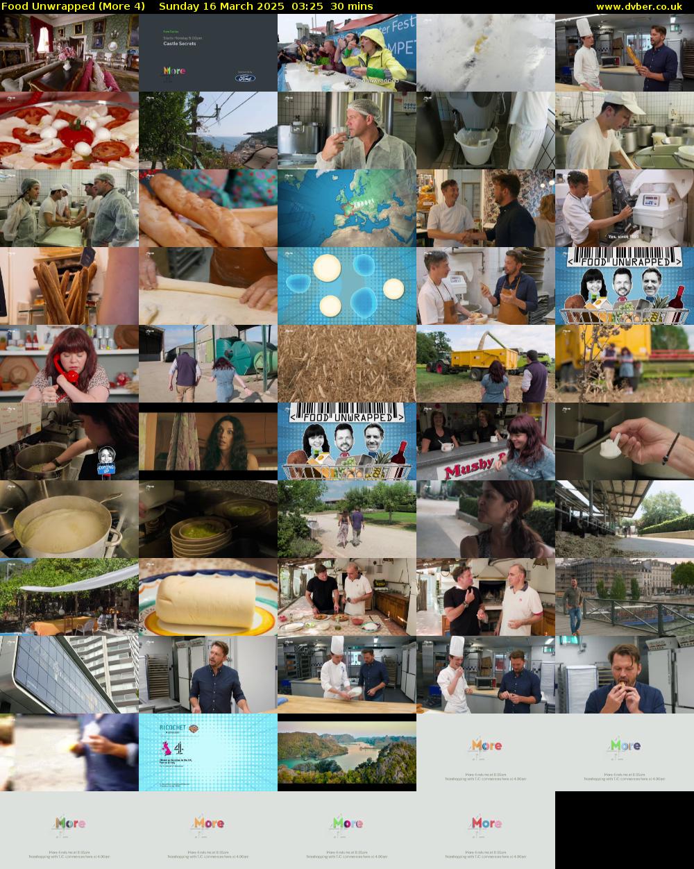 Food Unwrapped (More 4) Sunday 16 March 2025 03:25 - 03:55