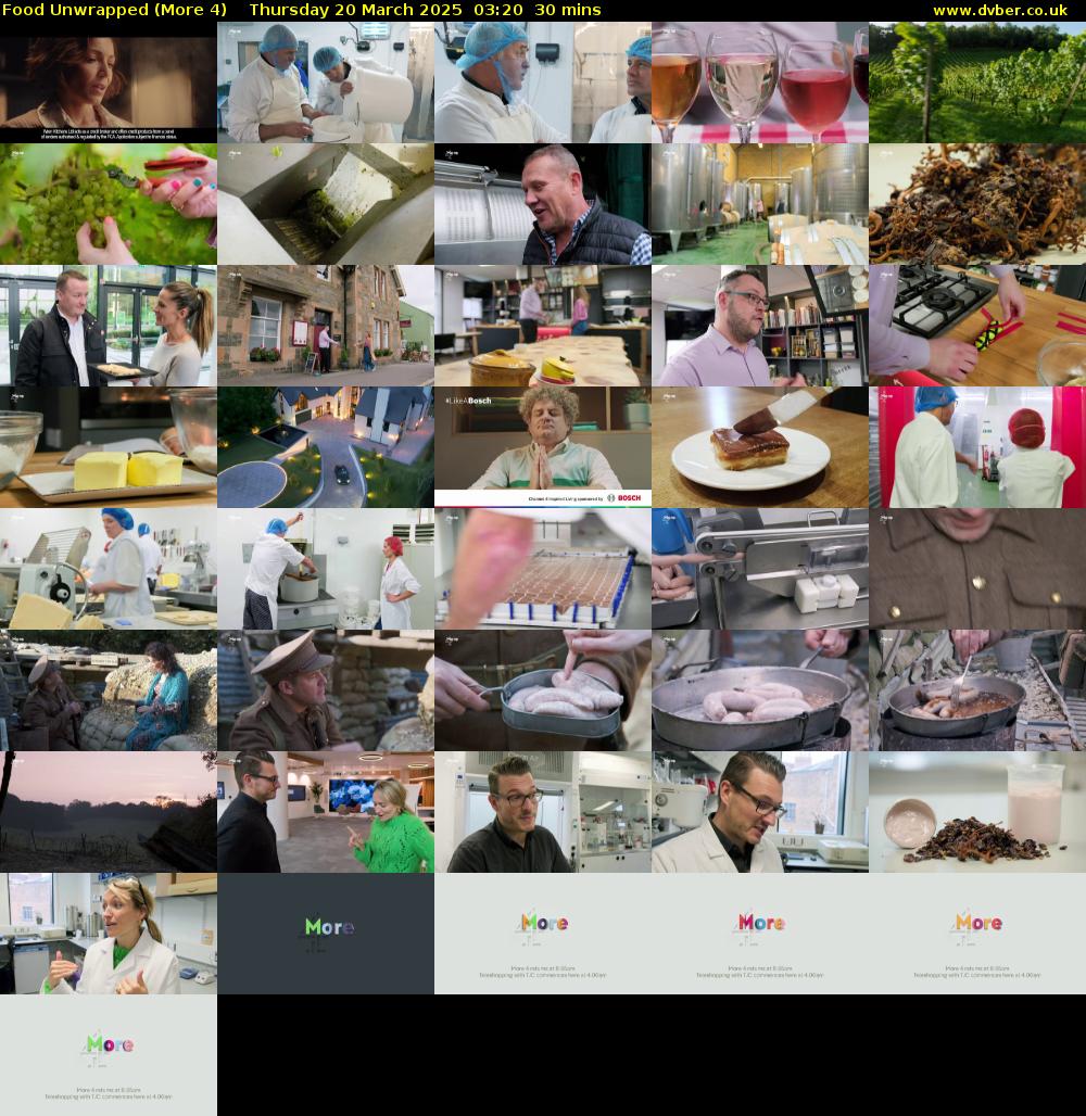 Food Unwrapped (More 4) Thursday 20 March 2025 03:20 - 03:50
