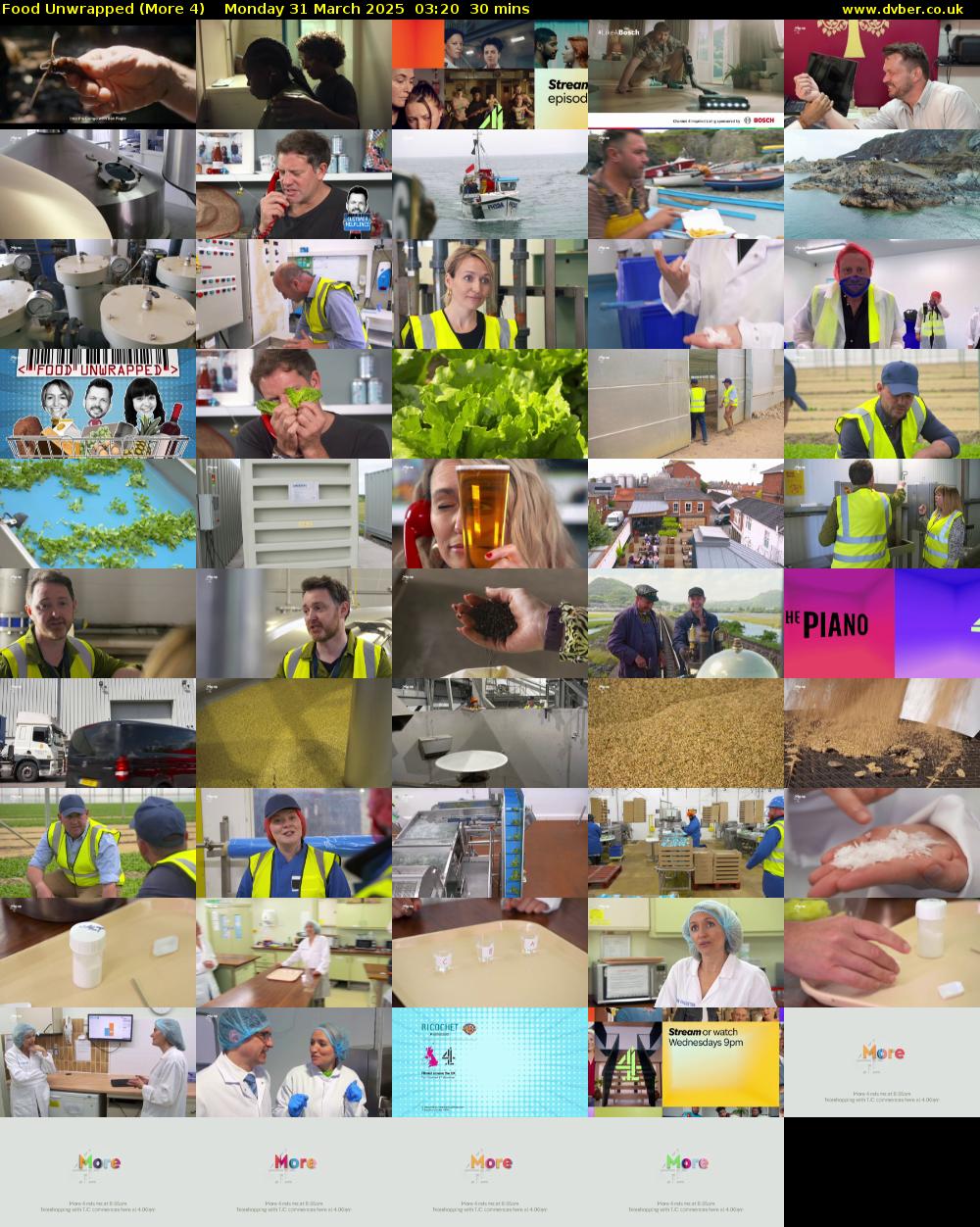 Food Unwrapped (More 4) Monday 31 March 2025 03:20 - 03:50