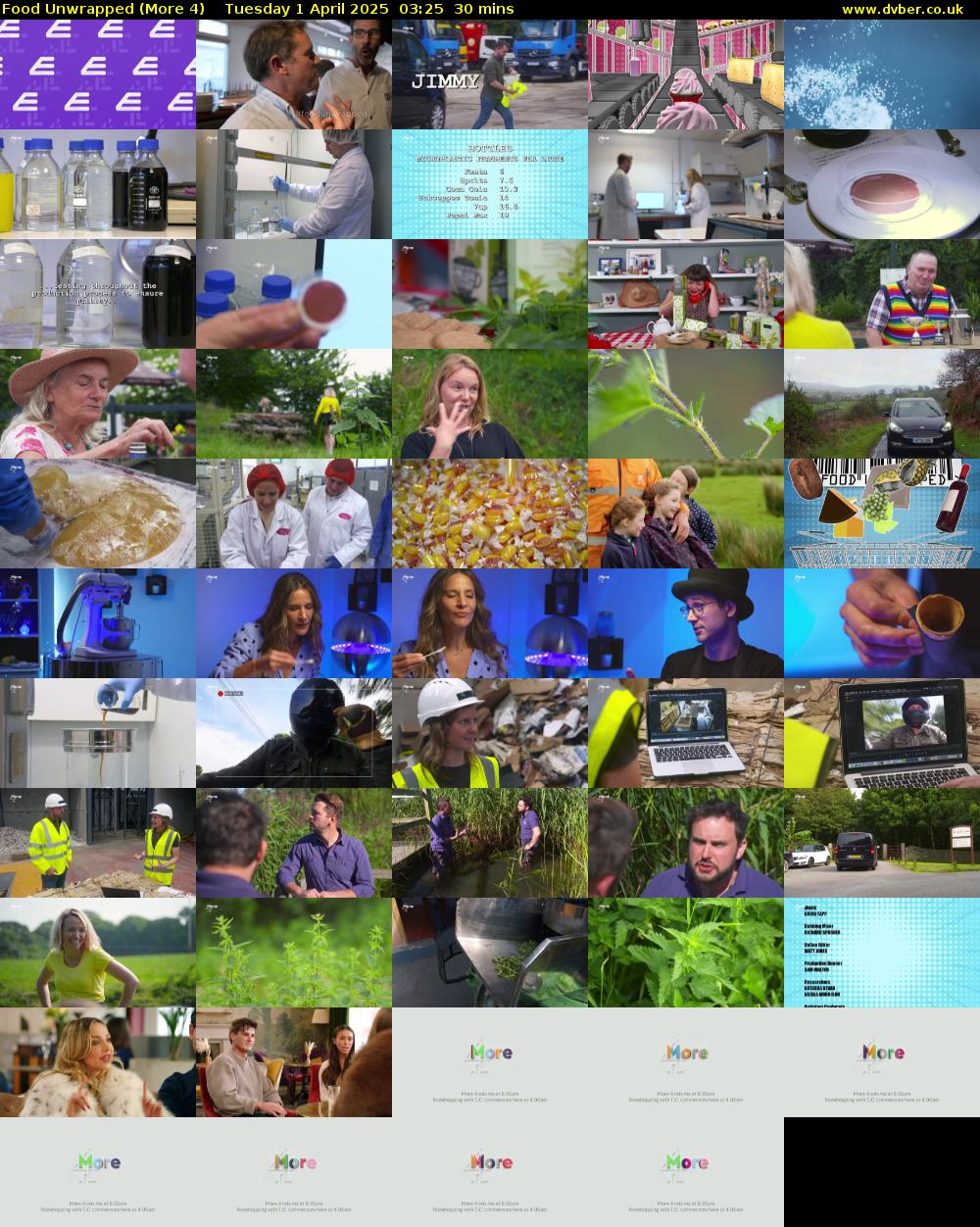 Food Unwrapped (More 4) Tuesday 1 April 2025 03:25 - 03:55