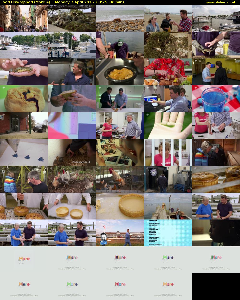 Food Unwrapped (More 4) Monday 7 April 2025 03:25 - 03:55