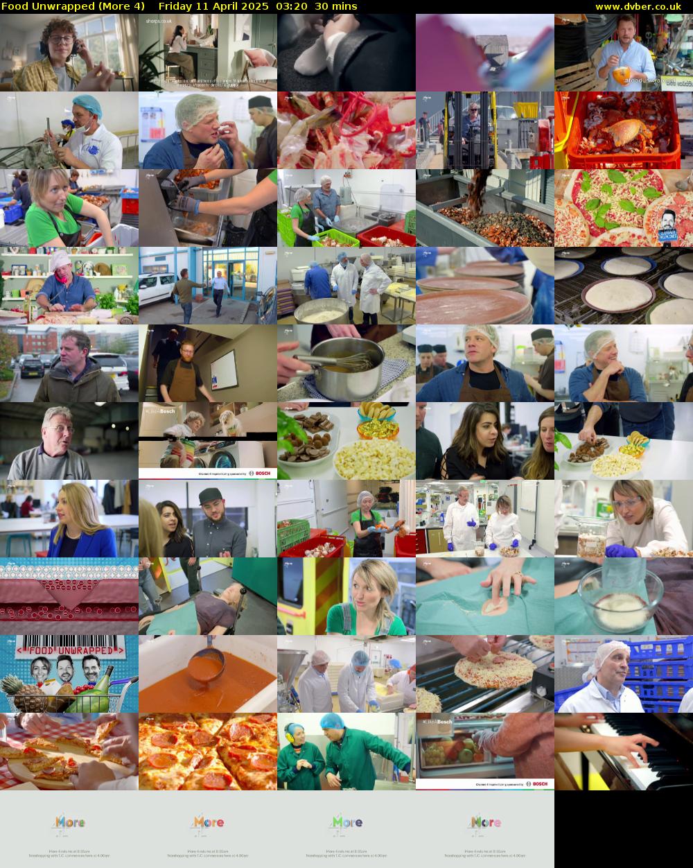 Food Unwrapped (More 4) Friday 11 April 2025 03:20 - 03:50