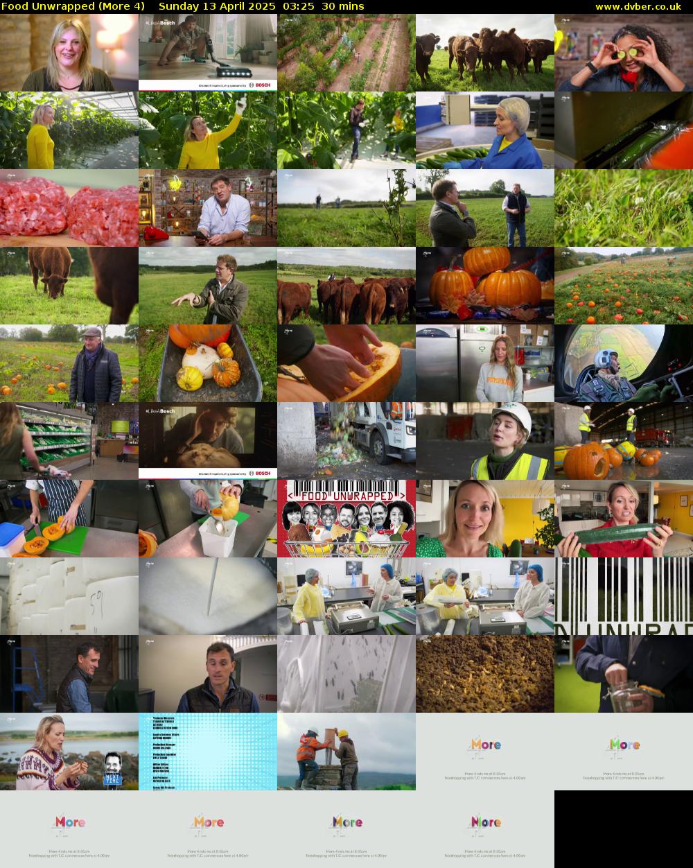 Food Unwrapped (More 4) Sunday 13 April 2025 03:25 - 03:55