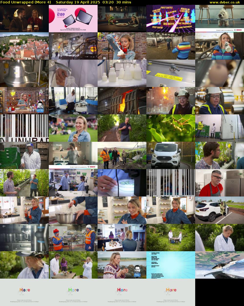 Food Unwrapped (More 4) Saturday 19 April 2025 03:20 - 03:50