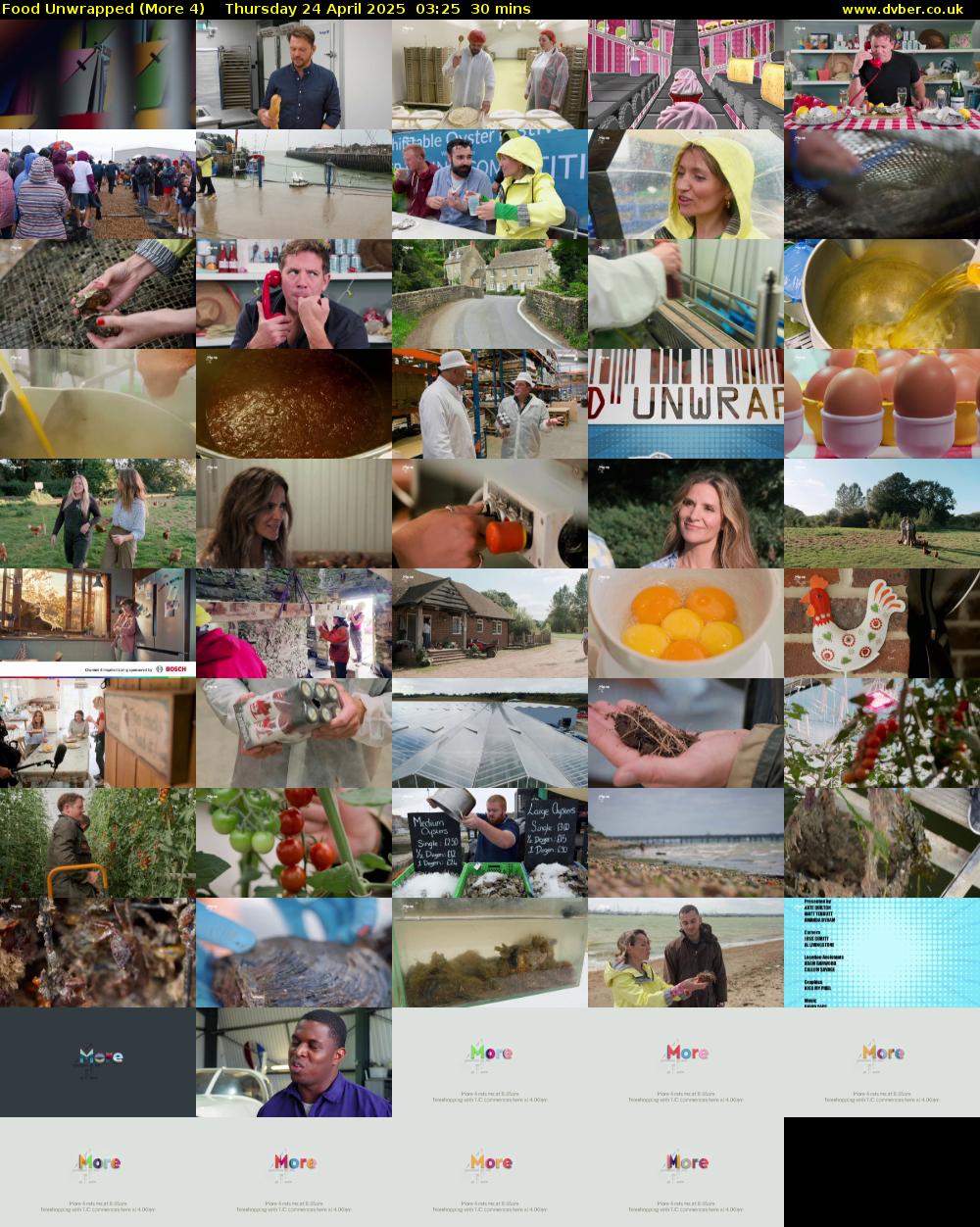 Food Unwrapped (More 4) Thursday 24 April 2025 03:25 - 03:55