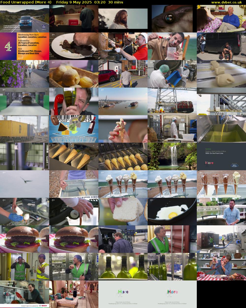 Food Unwrapped (More 4) Friday 9 May 2025 03:20 - 03:50