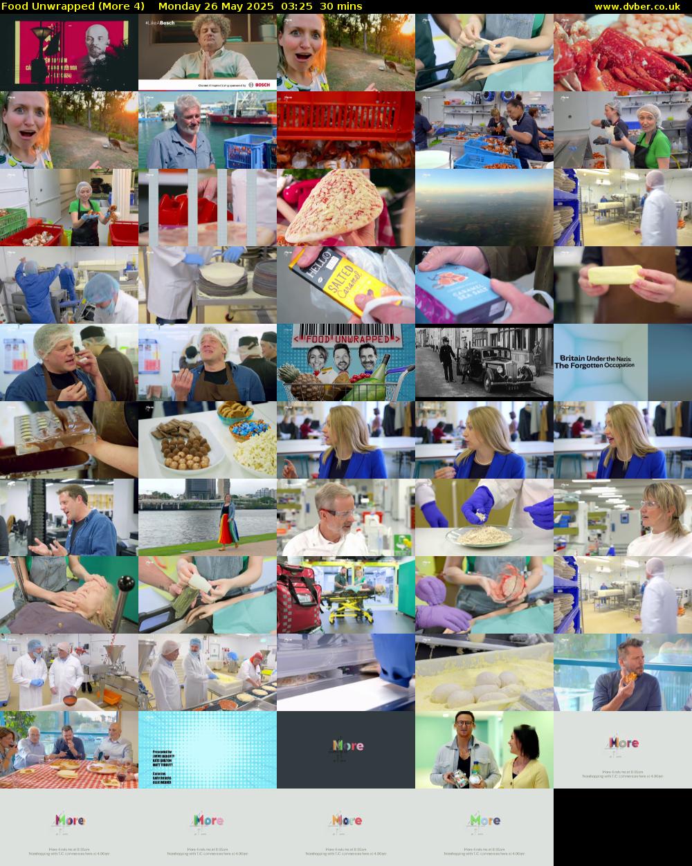 Food Unwrapped (More 4) Monday 26 May 2025 03:25 - 03:55