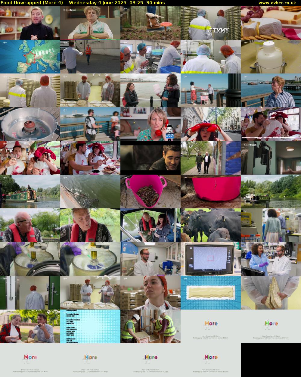 Food Unwrapped (More 4) Wednesday 4 June 2025 03:25 - 03:55