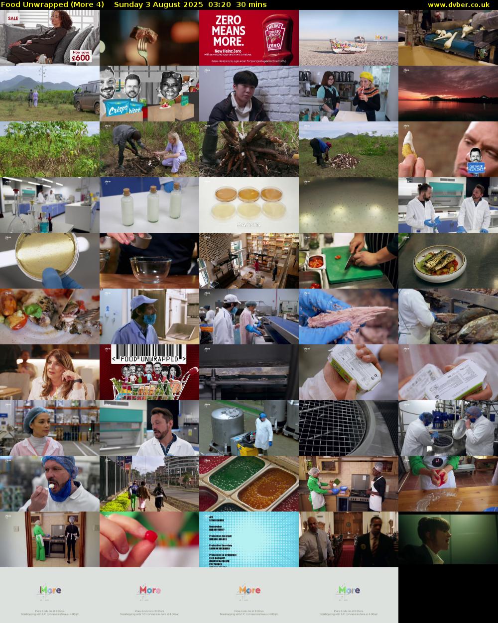 Food Unwrapped (More 4) Sunday 3 August 2025 03:20 - 03:50