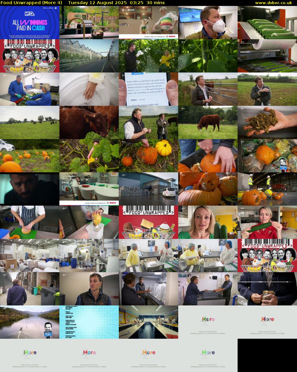 Food Unwrapped (More 4) Tuesday 12 August 2025 03:25 - 03:55
