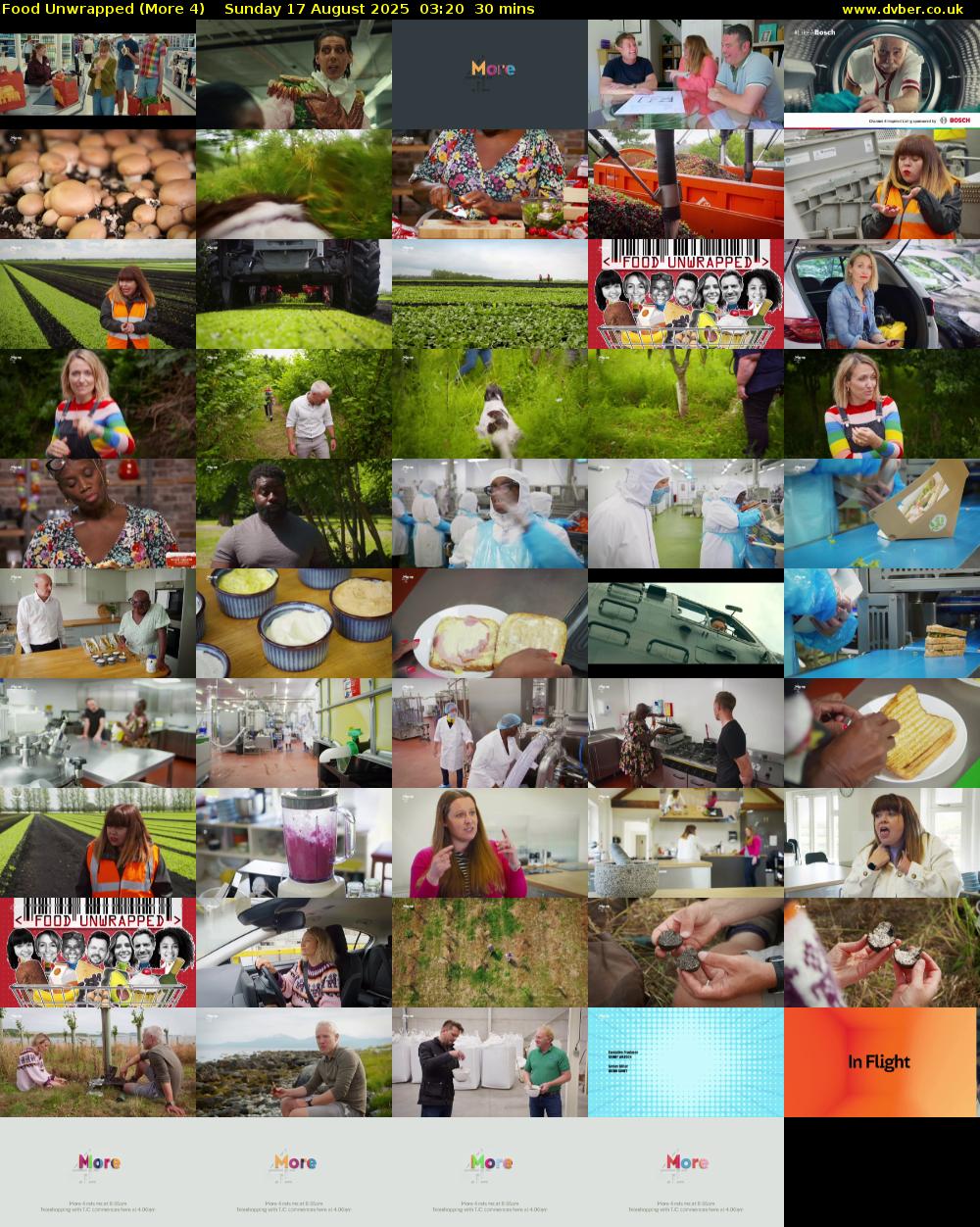 Food Unwrapped (More 4) Sunday 17 August 2025 03:20 - 03:50