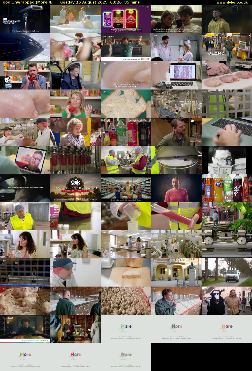 Food Unwrapped (More 4) Tuesday 26 August 2025 03:20 - 03:55