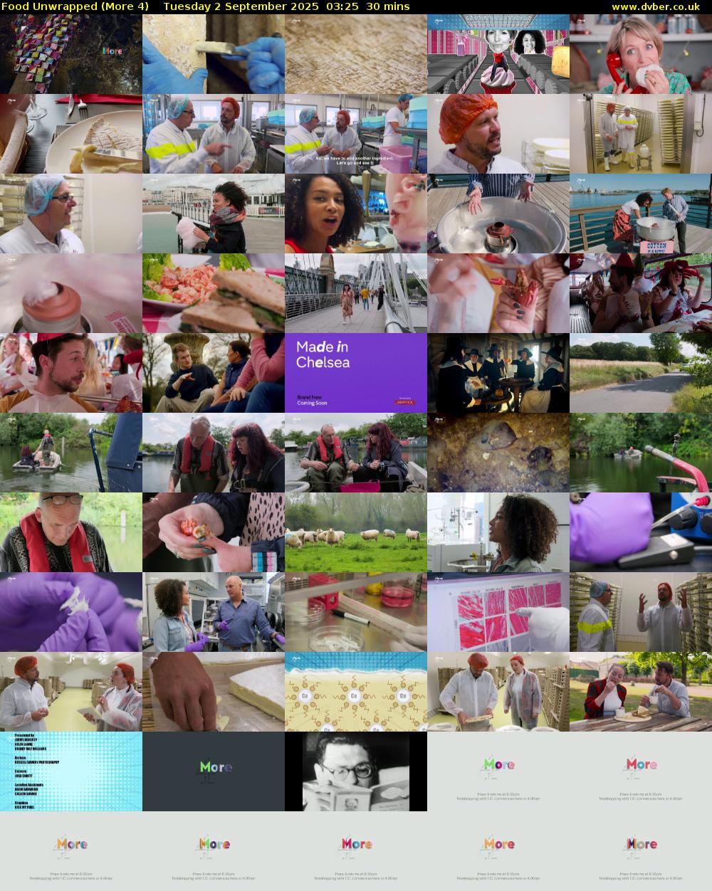 Food Unwrapped (More 4) Tuesday 2 September 2025 03:25 - 03:55