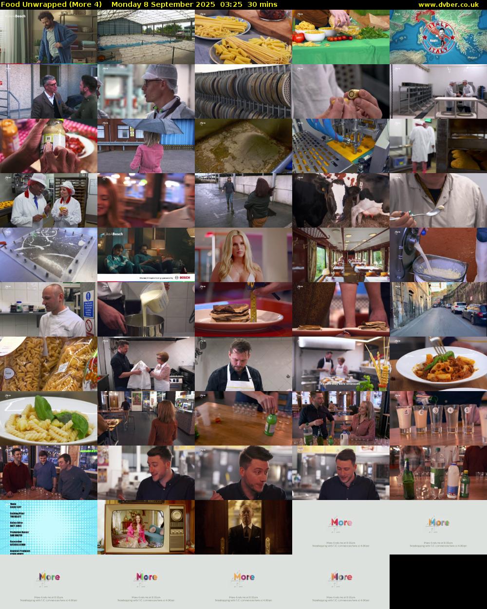 Food Unwrapped (More 4) Monday 8 September 2025 03:25 - 03:55