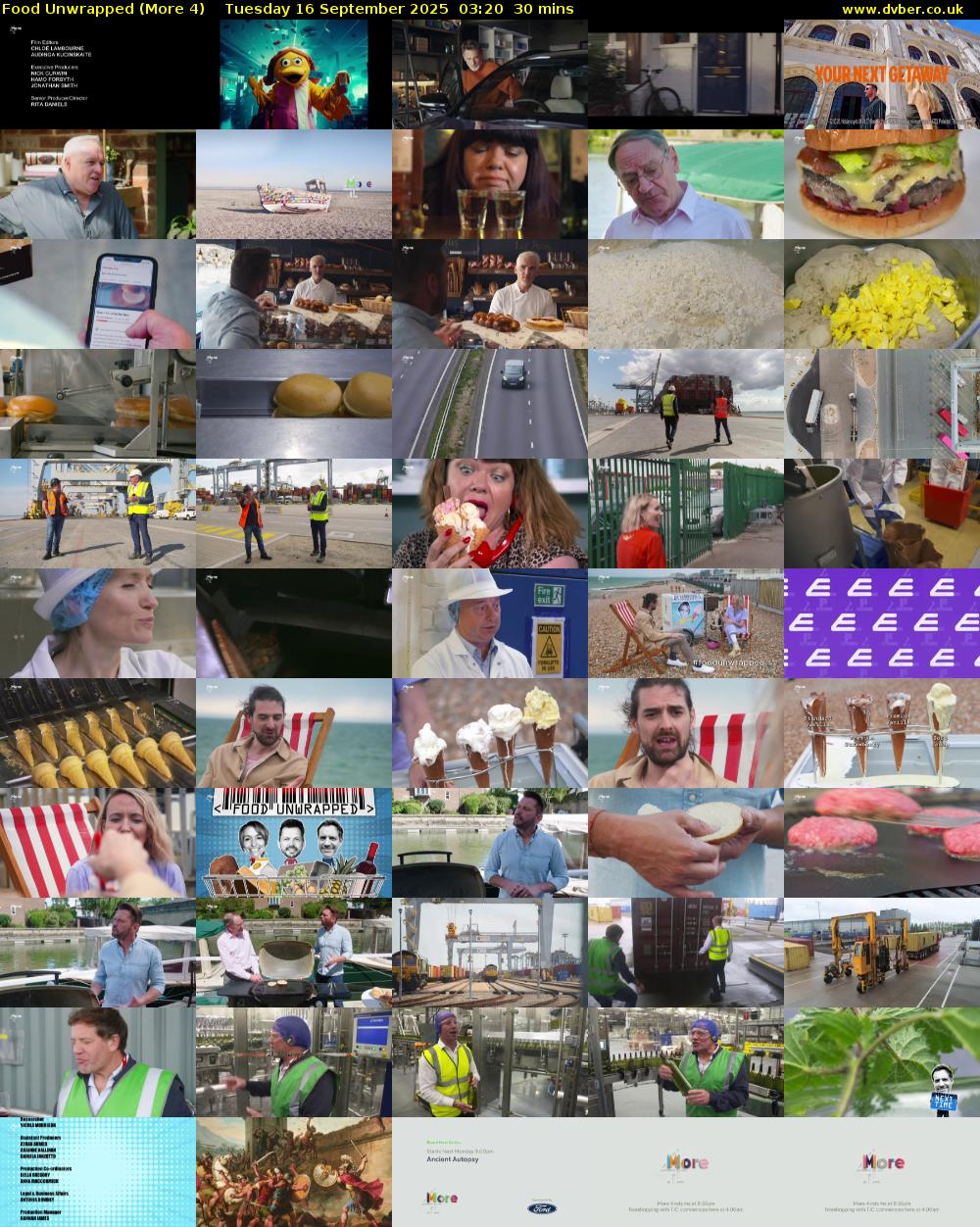 Food Unwrapped (More 4) Tuesday 16 September 2025 03:20 - 03:50