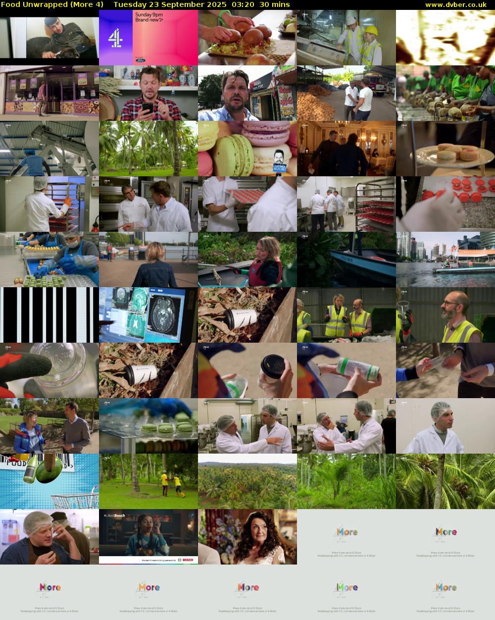 Food Unwrapped (More 4) Tuesday 23 September 2025 03:20 - 03:50