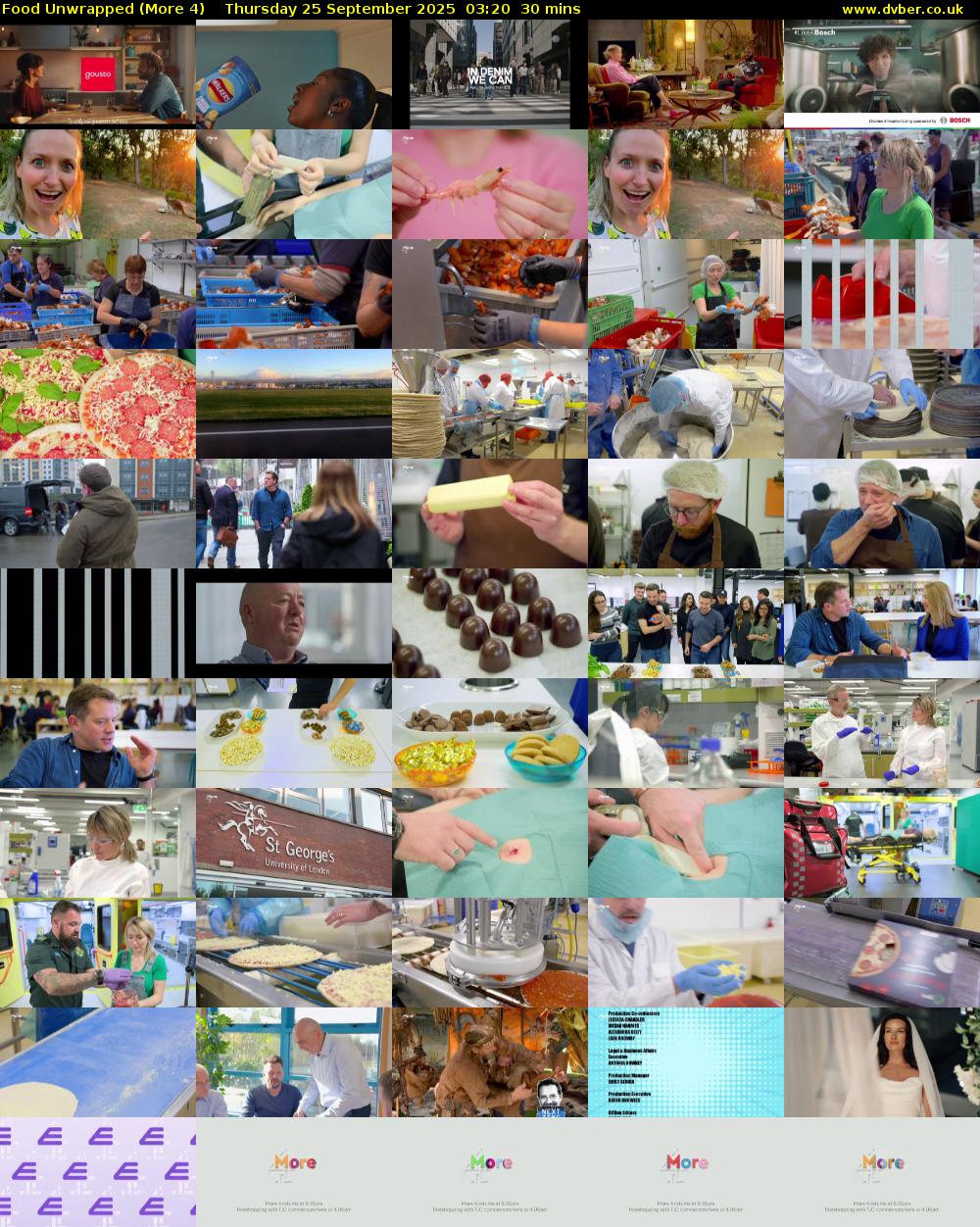 Food Unwrapped (More 4) Thursday 25 September 2025 03:20 - 03:50