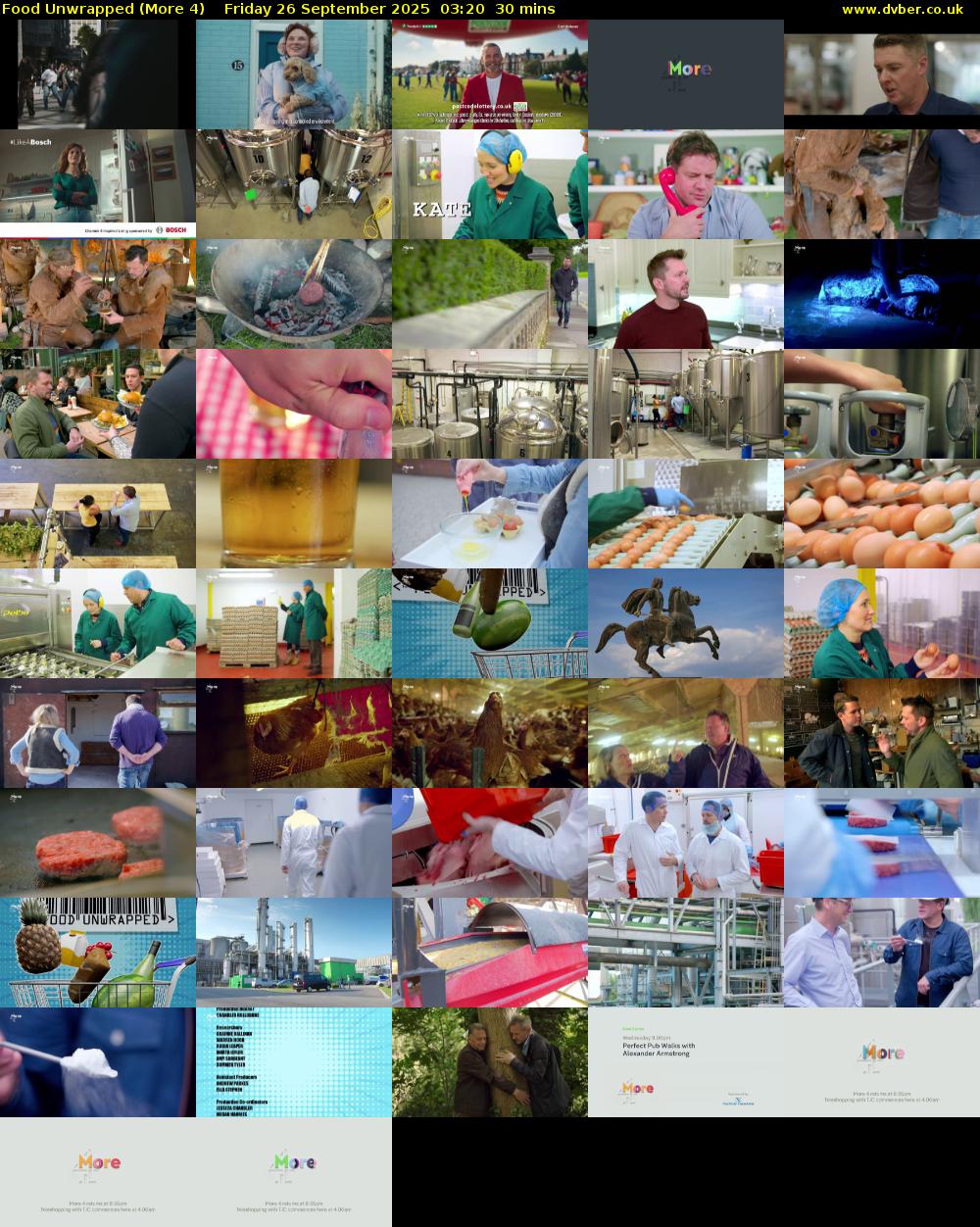 Food Unwrapped (More 4) Friday 26 September 2025 03:20 - 03:50