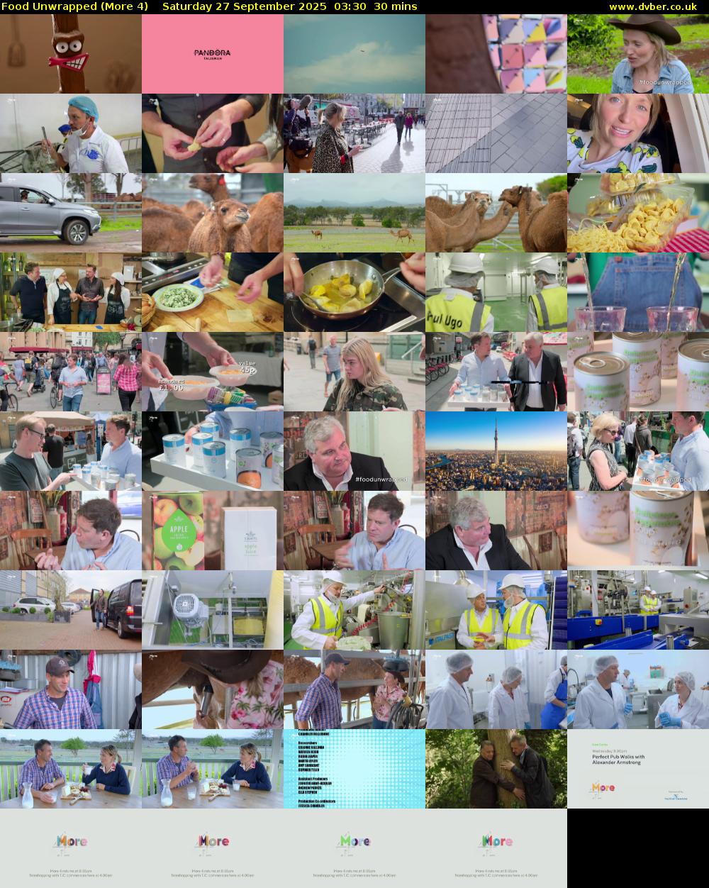 Food Unwrapped (More 4) Saturday 27 September 2025 03:30 - 04:00