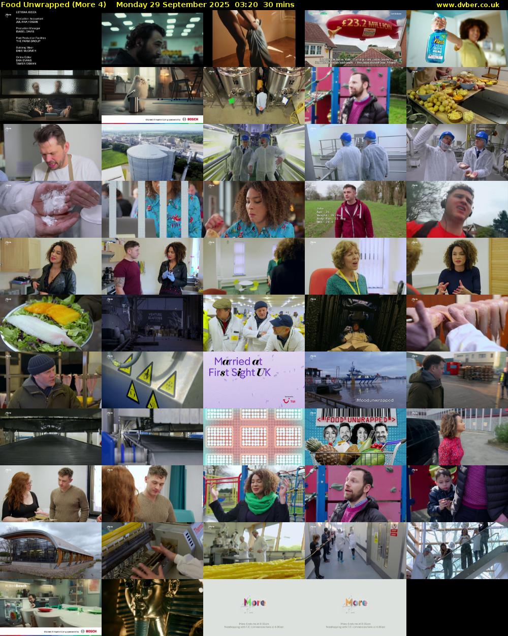 Food Unwrapped (More 4) Monday 29 September 2025 03:20 - 03:50